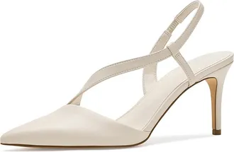 Calvin Klein Jistine Womens Shoes Ivory : 8.5 M, Leather