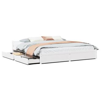Berkfield Home Bed Frame without Mattress White 160x200 cm Solid Wood Pine