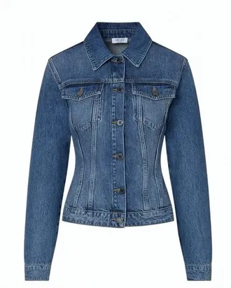 Liu Jo Authentic Denim Flap Pockets Stonewash Jacket