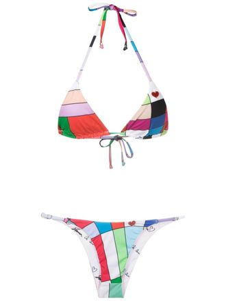 Amir Slama Bikini met grafische print - Veelkleurig