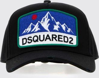 Dsquared2 Cappello da baseball in cotone con patch logo ricamato
