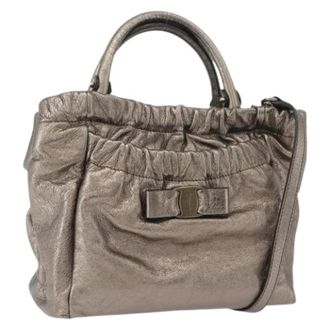 Ferragamo Hand Bag Pre-owned - - Pre-owned - Donna - Grigio - ONE SIZE