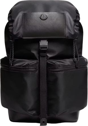 Moncler Kenton Rugzak - Heren - Rugzakken - Zwart - ONE Size - Leer - Tassen