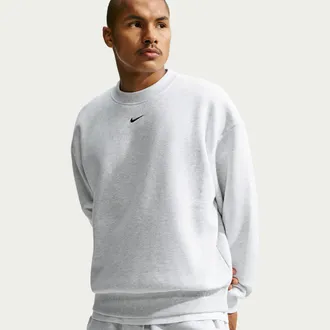 Nike Mens Solo Fleece Crew-Neck Sweatshirt in Brown | IX1936-051
