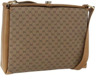 Gucci Pre-owned Shoulder Bags, female, Beige, Size: ONE SIZE Pre-owned Plastic Shoulder Bag