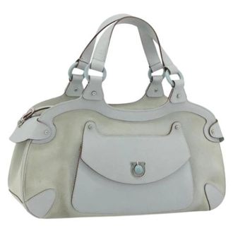 Ferragamo Pre-owned Hand Bag - Dames - Pre-owned - Blauw - Maat: ONE Size Leer
