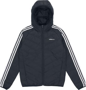 adidas neo M 3s Lw Down Jk Logo Printing Stay Warm hooded Sports Down Jacket Black H45252