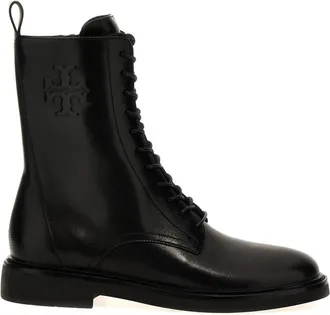 Tory Burch Black Double T Ankle Boots