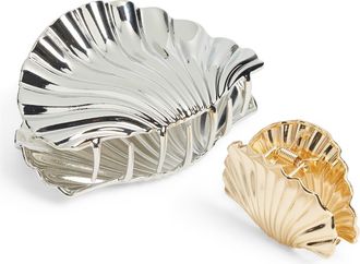 BP. Assorted 2-Pack Shell Claw Clips in Gold- Silver at Nordstrom