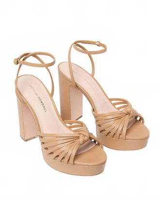 Loeffler Randall Womens Knot Platform Sandal In Dune