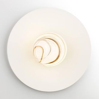 Netlighting Piava Globe Ceiling Light WhiteBrown (Marble Colour) Cream White