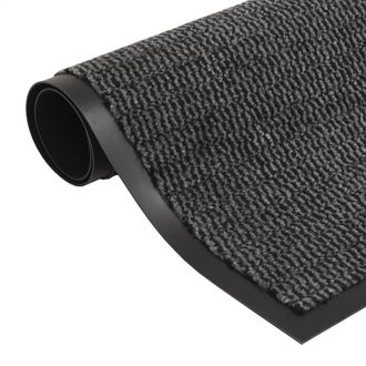 vidaXL Alfombras De Entrada Rectangulares De Nudo 2 Uds Gris 120x180cm Vidaxl