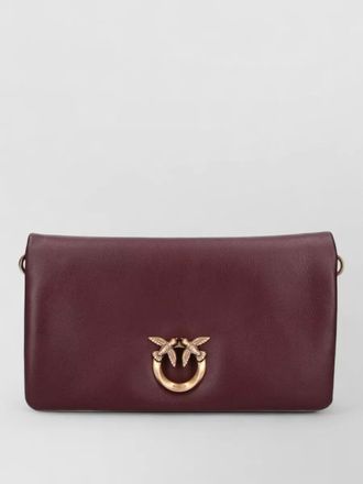 Pinko clutch bag detachable strap gold tone hardware