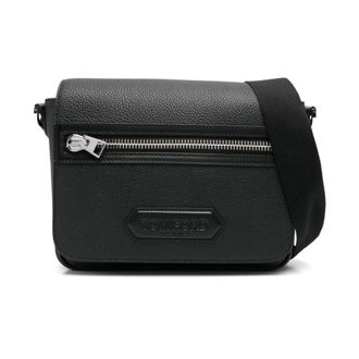 Tom Ford Cross Body Bags, male, Black, ONE SIZE, Small Messenger Crossbody Bag