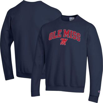 Champion Mens Champion Navy Ole Miss Rebels Arch Over Logo Pullover Sweatshirt at Nordstrom, Size Xx-Large