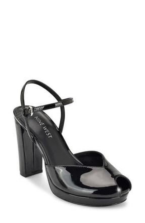 Nine West Elanna Sandal in Black at Nordstrom Rack, Size 8.5