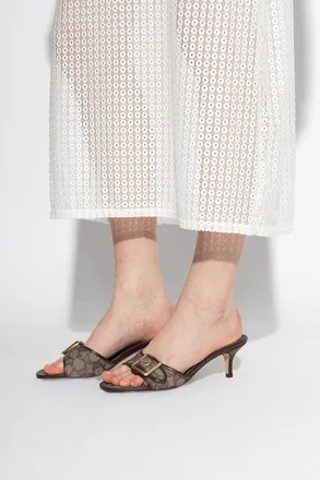 Coach Heeled Mules MARGOT, Womens, Brown