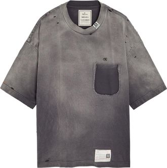Miharayasuhiro Distressed Cotton T-shirt - Black - 52 (IT52 / XL)
