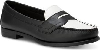 Eastland Classic II Leather Loafer - Wide Width Available in Black/white at Nordstrom, Size 8.5