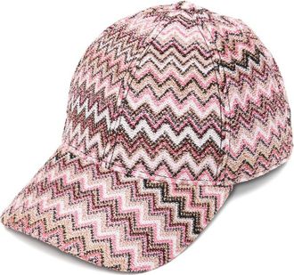 Missoni Baseballpet met zigzagprint