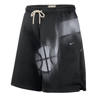 Nike Utah Jazz Standard Issue Fleece Shorts Black White IQ1549-010