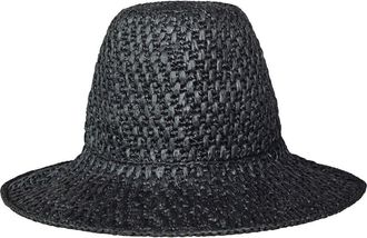 Brunna.Co The Nina Raffia Hat in Black at Nordstrom, Size Medium