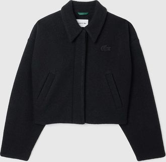 Lacoste Womens Cropped Jacket - Black - Size: 10