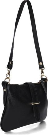 Notre-V Burnley Classic Grain - Dames - Schoudertassen - Zwart - ONE Size - Leer - Tassen