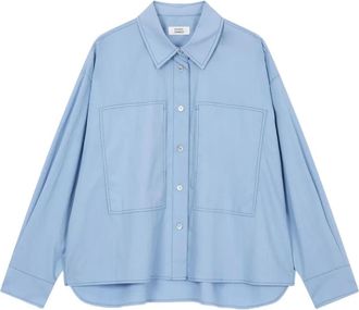 STUDIO TOMBOY Camicia con cuciture a contrasto - Blu