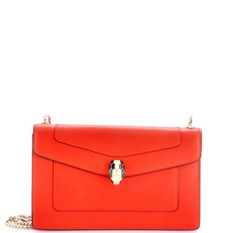 Bulgari Serpenti Forever Wallet on Chain Leather Small