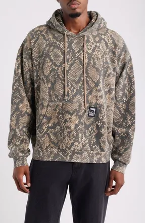 Obey Post Graphic Hoodie in Dusty Vintage Rattlesnake at Nordstrom, Size Xx-Large