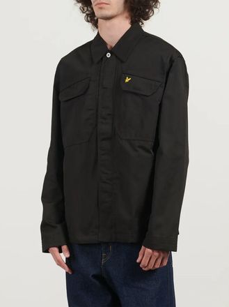 Lyle & Scott Mens Jet Black Multi Pocket Overshirt - Size X-Large