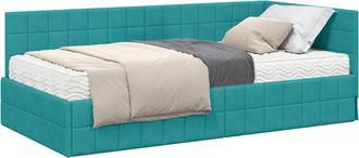 vidaXL Estructura De Cama Esquina Con Colch&oacute;n 2 Uds. Tuquesa Vidaxl