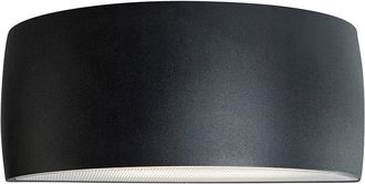 Netlighting Vasa 1 Light Outdoor Up Down Wall Light Graphite IP65 E27