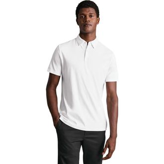 CHARLES TYRWHITT Plain Short Sleeve Jersey Polo in White at Nordstrom, Size Xx-Large