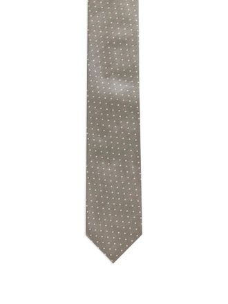 Tom Ford Cravatta in seta a pois - Grigio