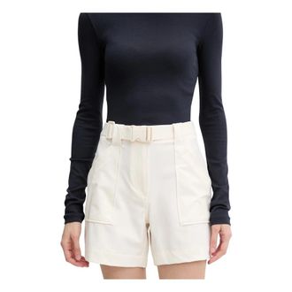 Guess Nylon Carpenter Shorts - Dames - Bermuda - Wit - S - Nylon - Korte Broeken