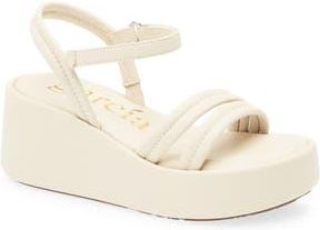 Pedro Garcia Vhava Platform Wedge Sandal in Macadamia Nappa at Nordstrom Rack, Size 6.5Us / 36.5Eu