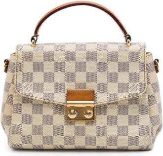 Louis Vuitton Pre-owned Croisette - Dames - Vintage Handtas - Wit - ONE Size - Leer - Vintage
