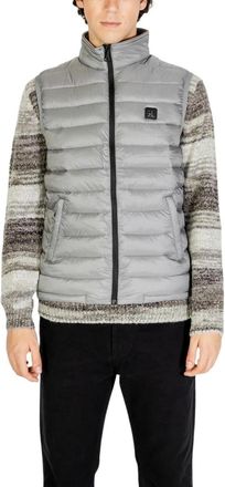 Gianni Lupo Gewatteerd Mouwloos Jack - Heren - Bodywarmers - Grijs - XL - Jassen