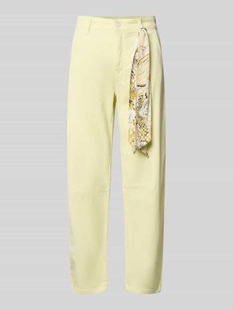 Cambio Cambio Hose mit Tuch Modell ORELIE in Oliv, Gr&ouml;&szlig;e 32