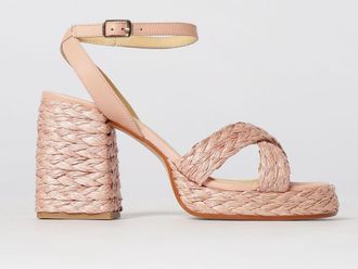 Castaner Sandalo Valeriette Casta&ntilde;er in rafia intrecciata e pelle