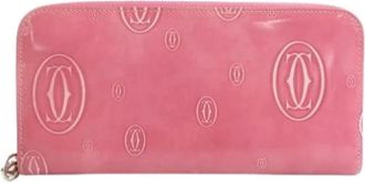 Cartier Pre-owned Wallets, female, Pink, Size: ONE SIZE Pre-owned Leather Wallet