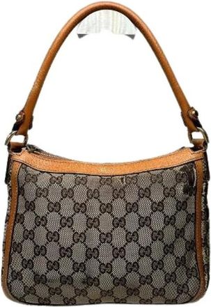 Gucci Pre-owned Shoulder Bags, female, Orange, Size: ONE SIZE Pre-owned Vintage Shoulder Bag