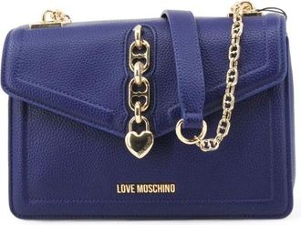Love Moschino Shoulder Bag - Dames - Schoudertassen - Blauw - ONE Size - Tassen
