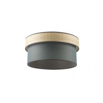 Fabrilamp Pantalla Doble Colgante E27 Natural/verde 40d