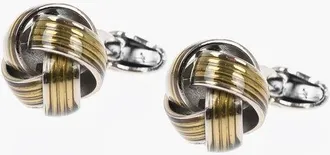 Corneliani Brass Cufflinks With Knot Design size Unica