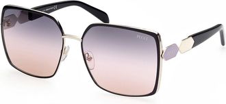 Pucci Emilio Pucci EP0169 05B Womens Sunglasses Black Size 60