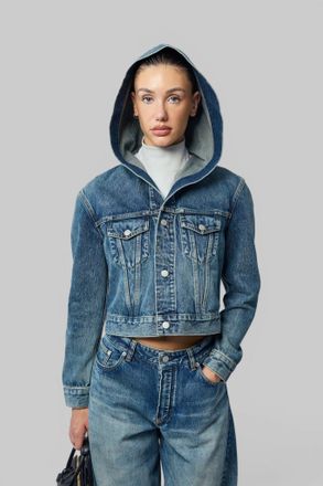 Alaia Trucker Jacket Denim