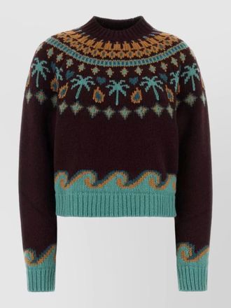 Alanui embroidered virgin wool sweater